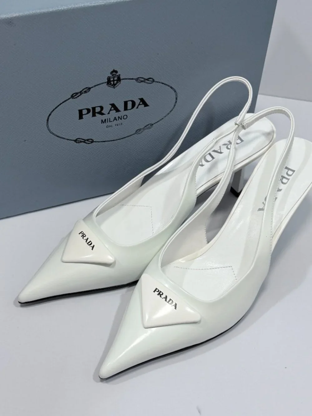 PRADA Women‘s White Heel
